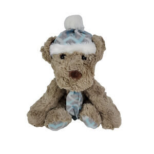 Gentle Treasures St. Jude Plush Dog JOEL Tan Winter Hat & Scarf 10 Inch